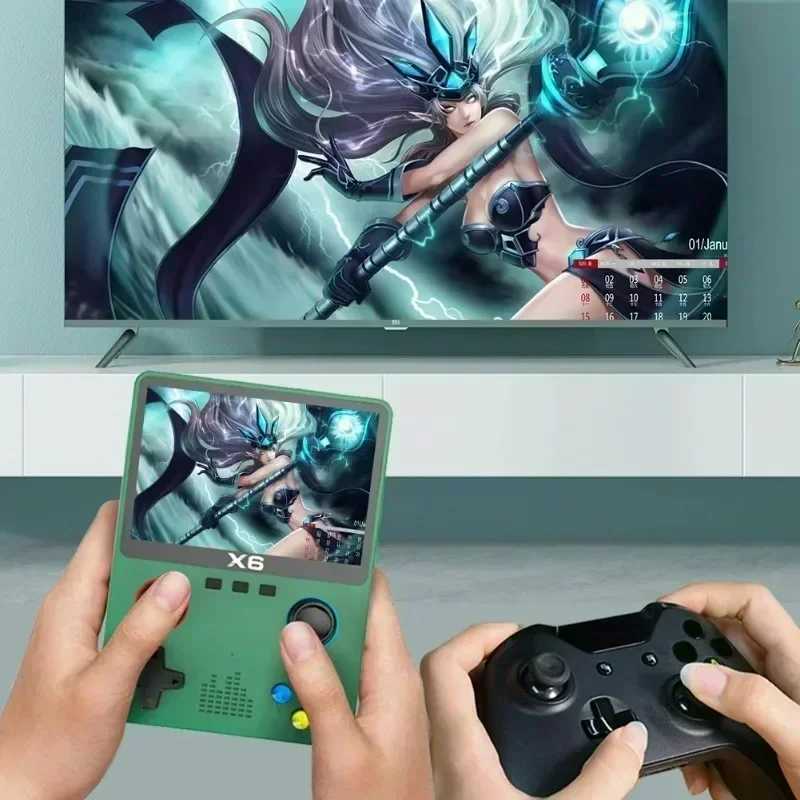 X6 game console retro video dual joystick 11 emulator GBA video game console portable handheld game console mini arcade Y241115