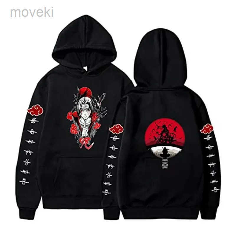 Men's Hoodies Sweatshirts Mens hooded sweatshirt womens Uchiha Itachi sportswear casual clothing Akatsuki autumn/winter childrens top warm gift H241116