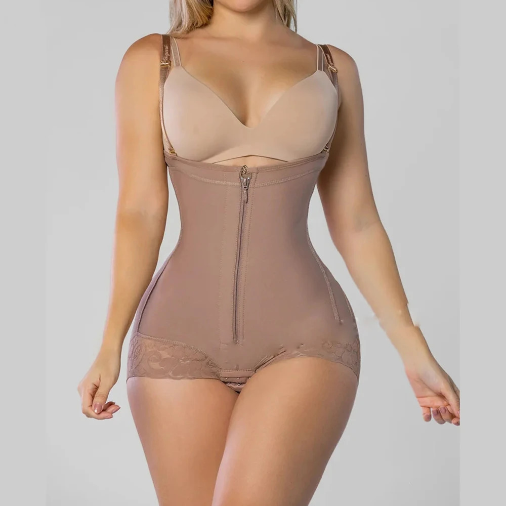 Fajas Tummy Control Compression Shapewear Women Corrective Girdle Post Liposuction BBL Slimming Waist Belt Butt- Shaper 241115