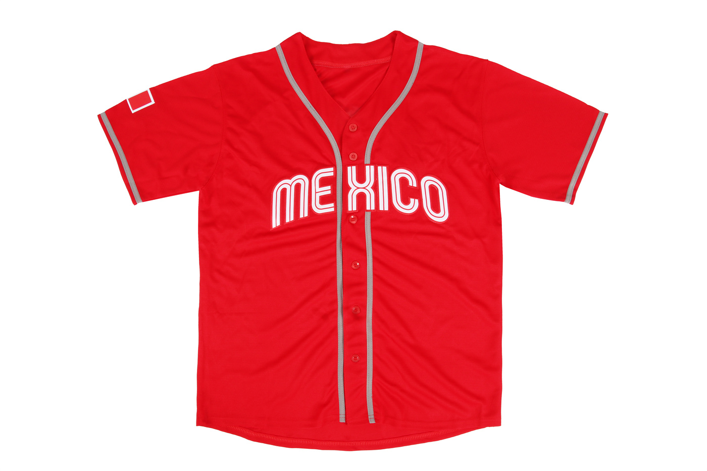 OEM Brand Custom Mexico Baseball Jersey with All Stitches Detailing