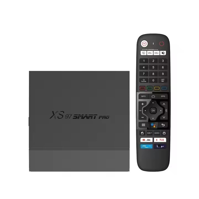 Xs97 Smart PRO Remote Control 5g Dual-Band WiFi Android11 TV Box amlogic s905x4 quad core 4gb ram 32gb rom