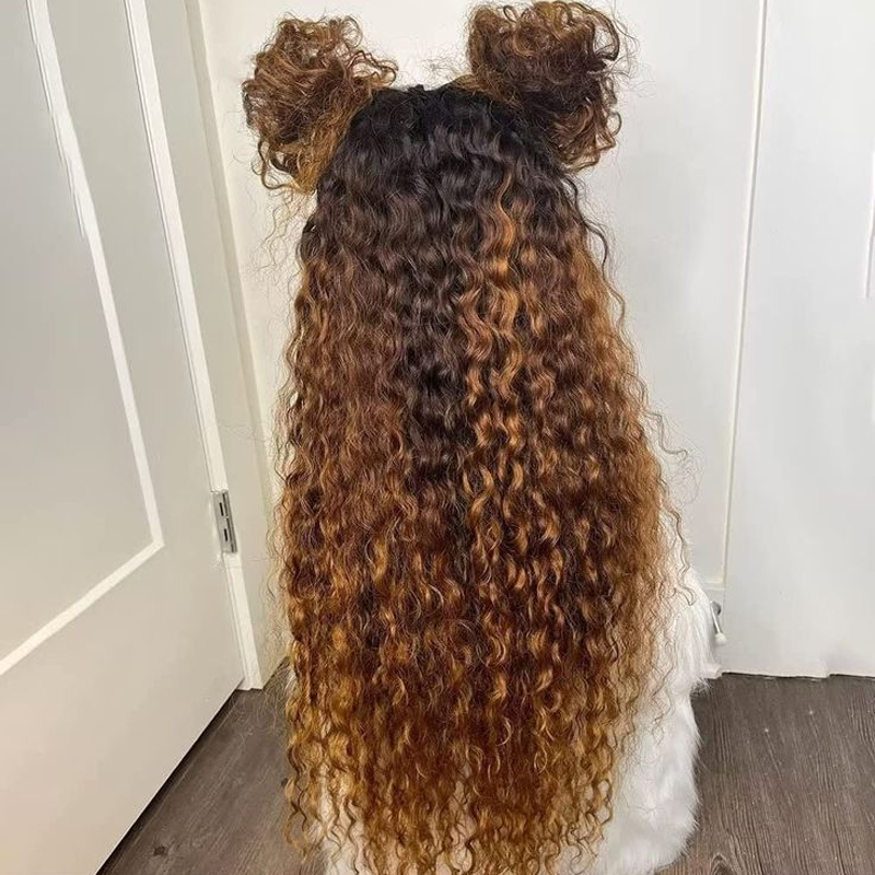Free shipping Peruvian Glueless 200Density Full Front Human Hair for Women Pre Plucked Ombre Kinky Curly Blonde Lace Frontal Wigs Synthetic