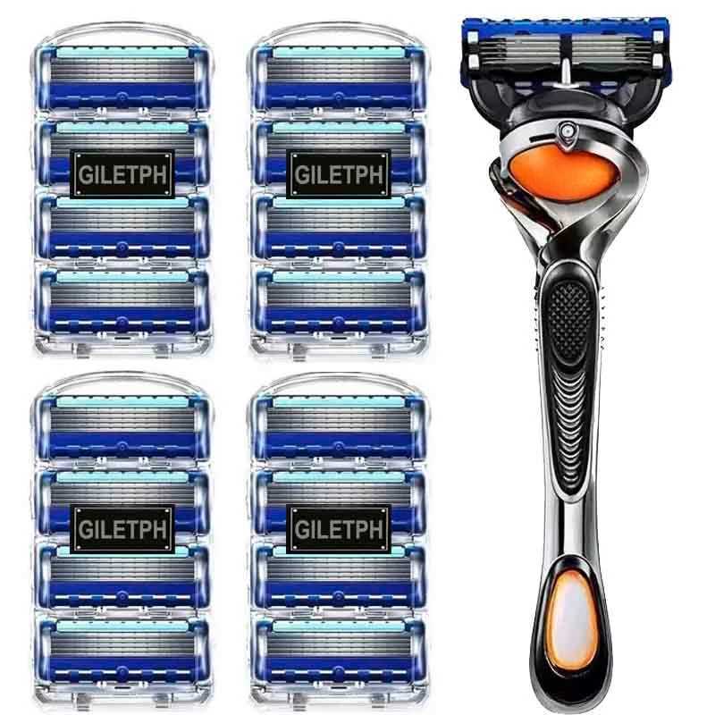Manual Razor for Men Universal Five Layers Blade Stainless Steel Razor Blades Safety Skin Protection Classic Old Style ShaverXJ241116