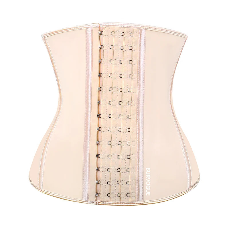 Burvogue Waist Trainer Corset for Weight Loss Women Latex Corset Body Shaper Tummy Waist Cincher Slimming Shaper Belt Shapewear 241115