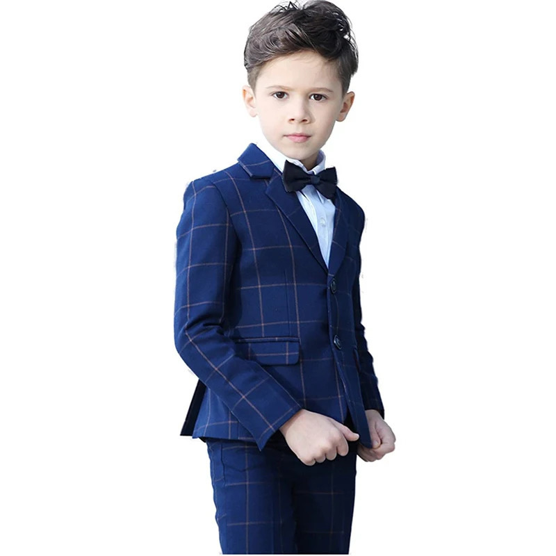 Boys colorful formal suit ultra-thin suit dress childrens wedding party performance costume childrens jacket pants bow tie costume 241115