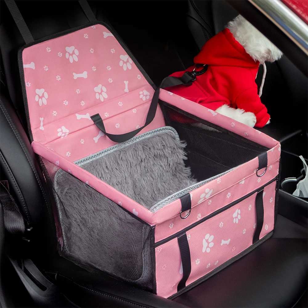 Dog Car Seat Covers Pet Dog Travel Car Box Seat Cover Pad Foldable Pet Carriers Bag Basket Carrying for Cats Dogs Transportin Carry House Waterproof z