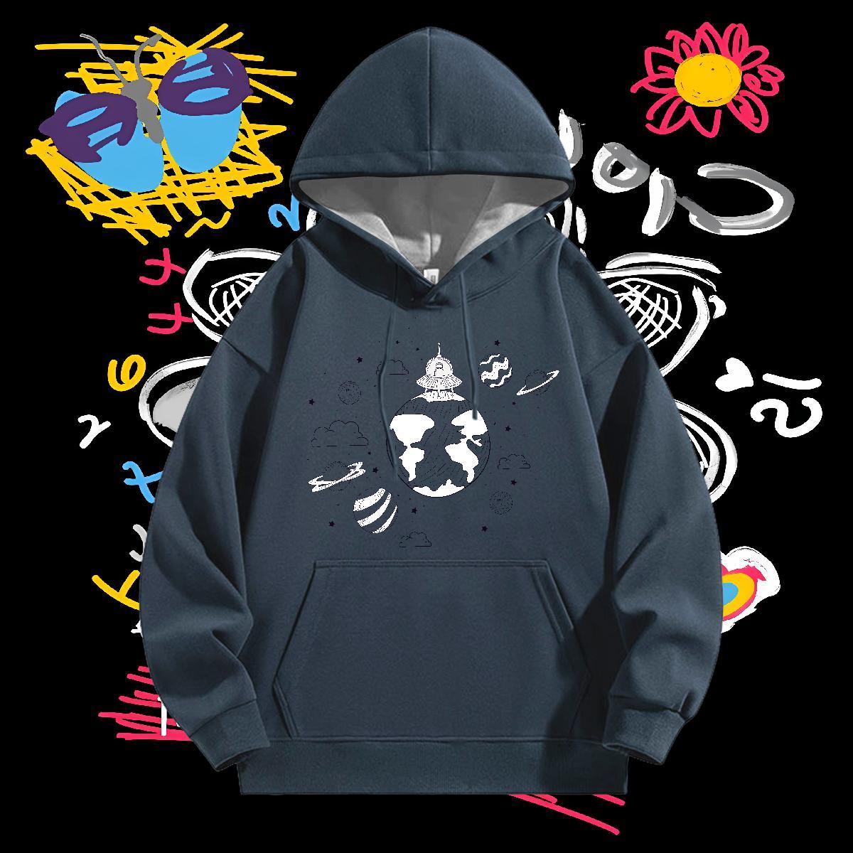 2024 Hoodie for Men Hooded Collar Long Sleeves Popular Couples Hoodie Custom Anime Clothings Street Casual Velvet Thick