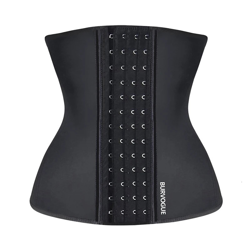 Burvogue Waist Trainer Corset for Weight Loss Women Latex Corset Body Shaper Tummy Waist Cincher Slimming Shaper Belt Shapewear 241115