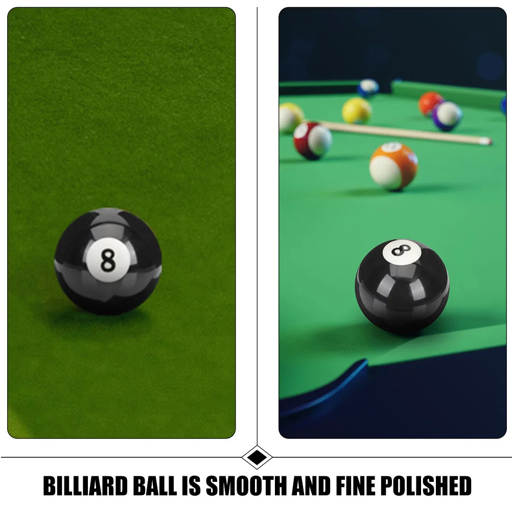 Billiards Black Eight Ball Replacement Pool Cue 8 Prop Wearresistant Resin American 241115