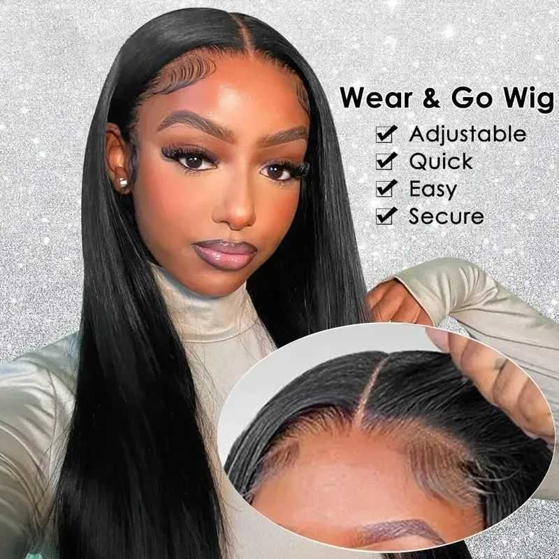 13x6 Raw Indian Hair HD Lace Frontal Wig Glueless Full Lace Front Wigs For Black Women 40 inch Indian straight human hair wig