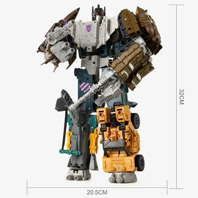 Haizhixing 5in1 Combiners Bruticus G1 Conversion Action Picture Toy Fighting Swinging Onslaught Model Transforming Car Robot KO X241115