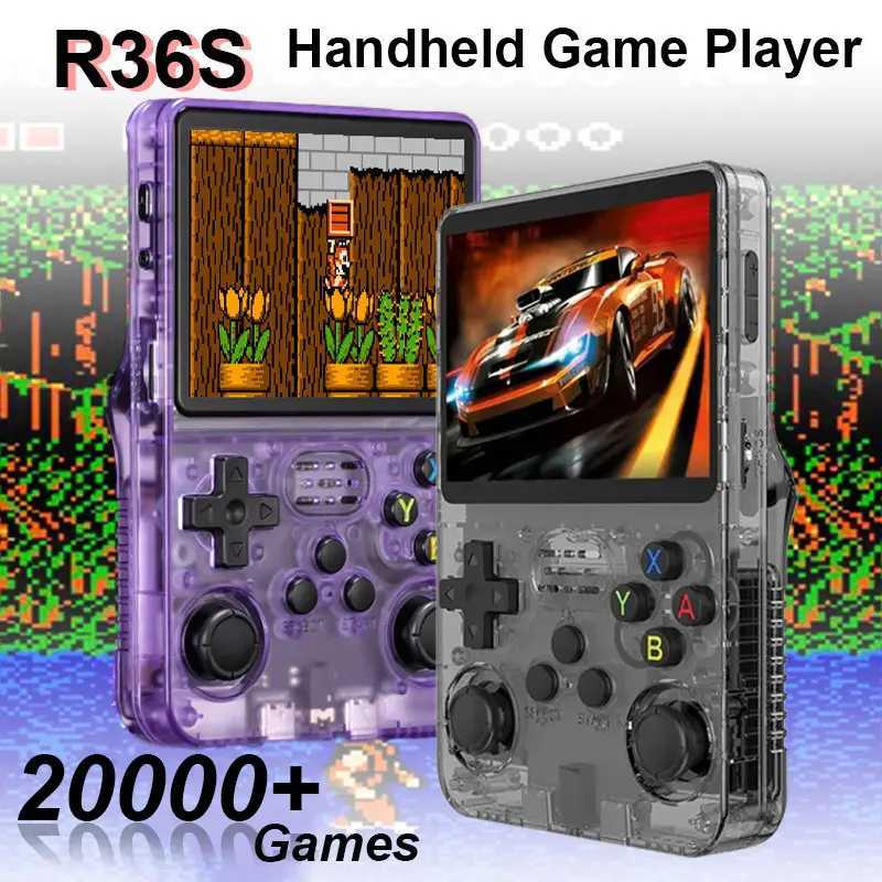 R36S Game Console 3.5-inch IPS Sn 64G Gaming Handheld Pocket Game Machine 3D Joystick Portable Video Game Machine hine Open Source Y241115