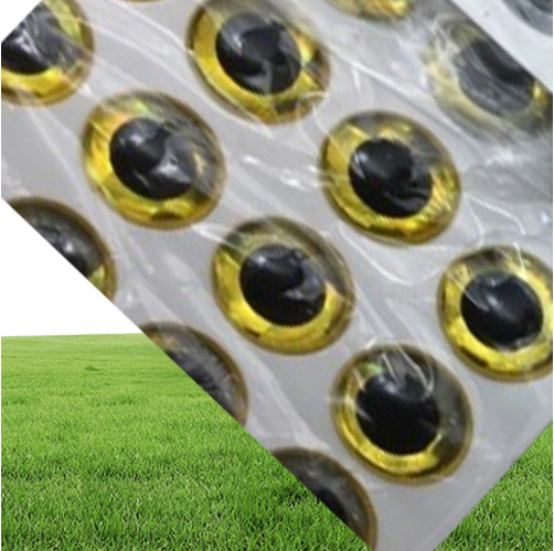 Rompin 100PCS 3D Stick Fishing Eyes for Lure Making Fly Tying fake eyes fishing lure diy red gold sliver 3mm 5mm 7mm 9mm