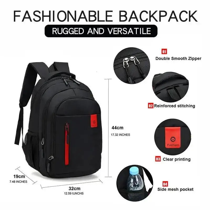 Large Capacity Backpack Oxford Leisure Travel Backpack School Bag Fashion Waterproof Business Laptop Backpack 241115