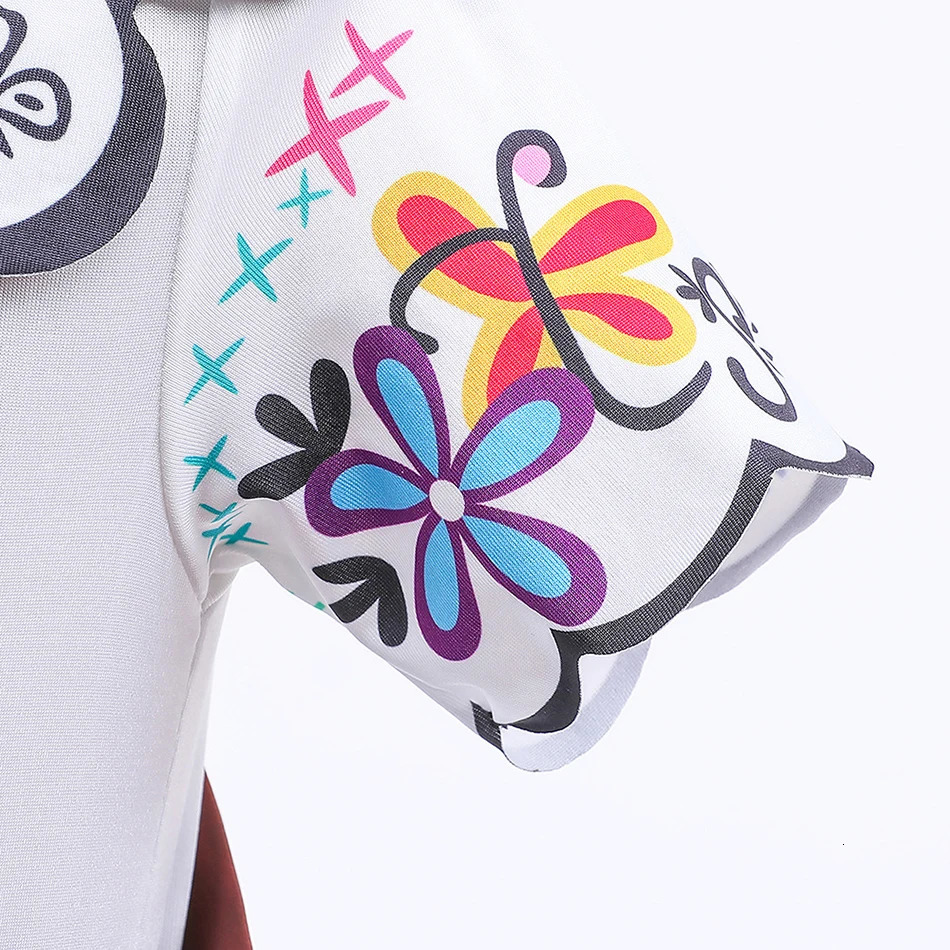Girls Princess Costume Children Encanto Halloween Swing Flared Clothes Kids Printed Mirabel Cartoon Fantasy Cosplay Dress 312Y 240413