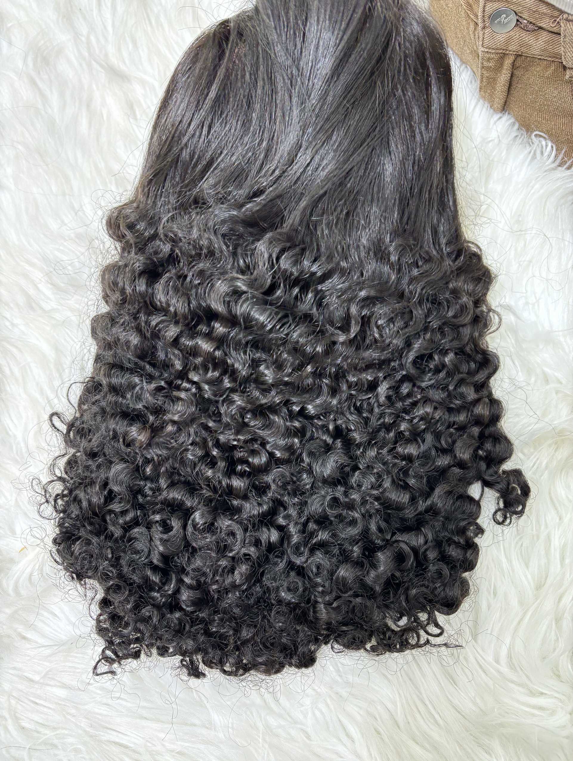 Top Selling Burmese Curly Wig HD Lace Closure Raw Vietnamese Burmese Curly Human Hair 5x5 Lace Closure Wig