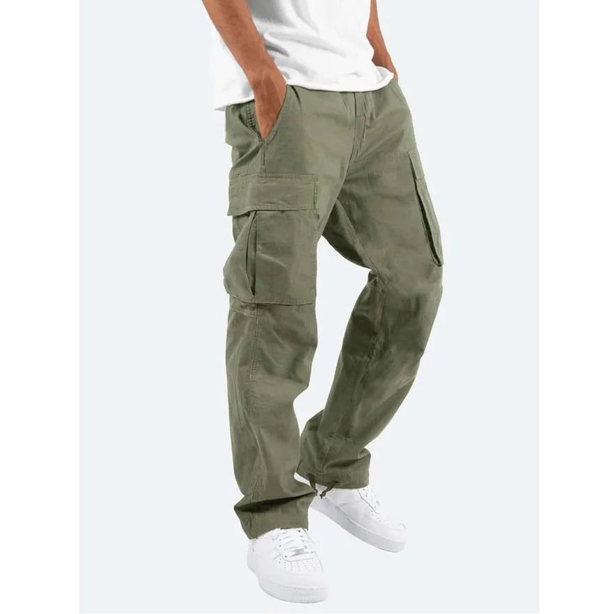 BOLUBAO Mens Outdoor Casual Pants Solid Color Large Pocket Ultra Thin Cargo High Quality n 241115