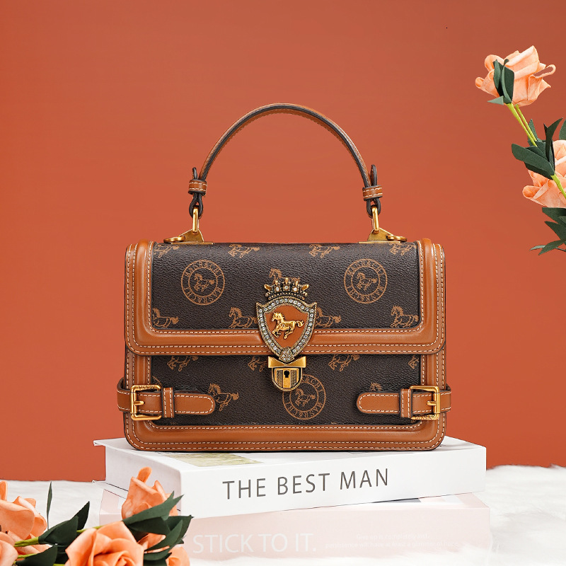2025S designer bag Women New High end Small Square Handheld Fashion Versatile Single Shoulder Crossbody Bag Free Shipping