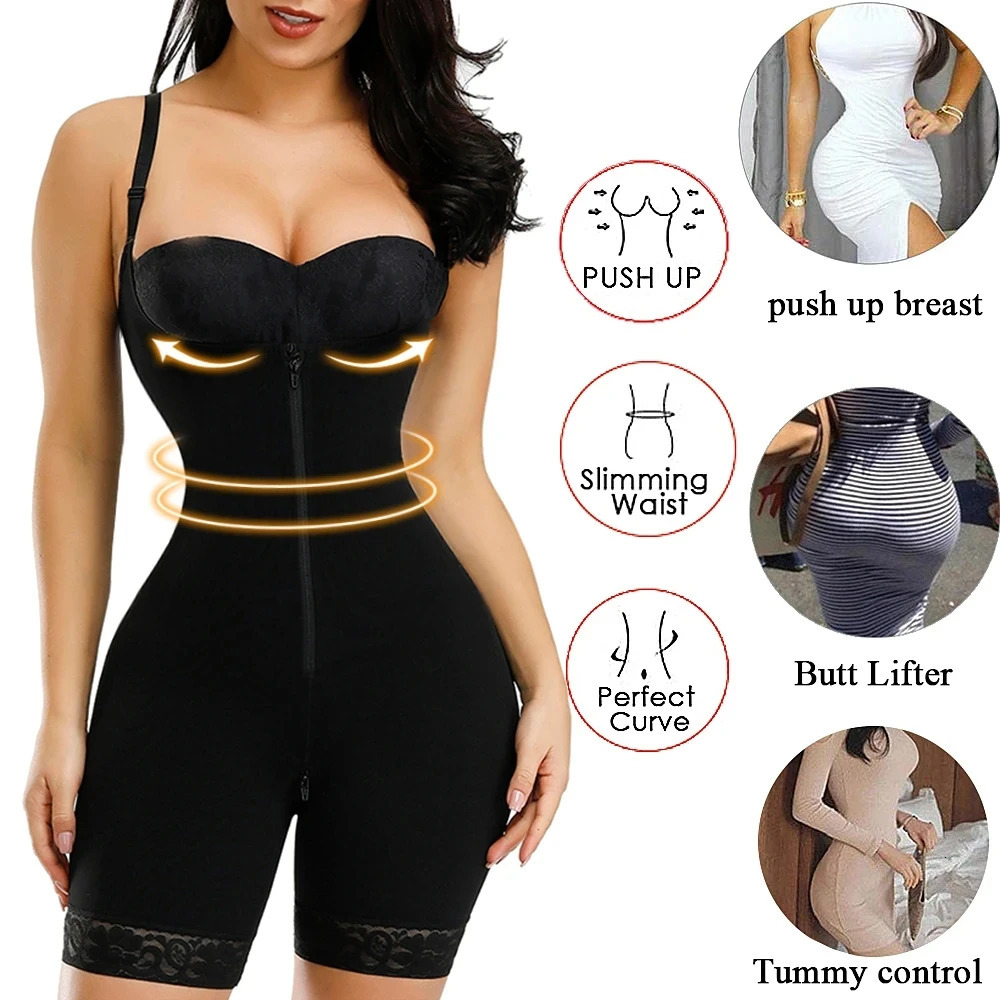 Fajas Colombianas Reductora Waist Trainer Body Shaper Tummy Slimming Flat Belly Postpartum Girdle Push Up Butt Lifter Shapewear 241115