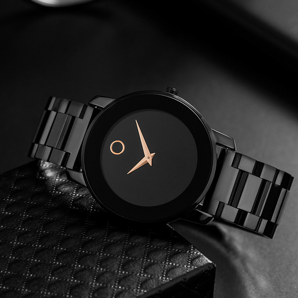 Classic Ultra-thin Men's Watch Business Stainless Steel Strap Brand Quartz Wristwatch Thickness 8mm Dial Diameter 41mm Waterproof Watch Fashion 0