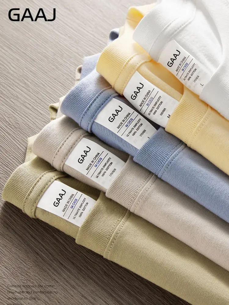 100 Heavy Cotton Long Sleeve T Shirt MenSpring Autumn Solid O-neck TeeOversize Plain TopsWomens Y2K Loose Tshirt230gsm 8.1oz 240409