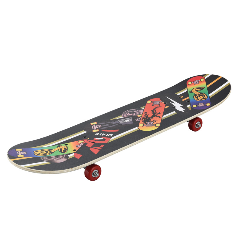 Skateboards rocket boards surfboards maple wear-resistant thickened boards PVC wheels aluminium bracket children's short boards