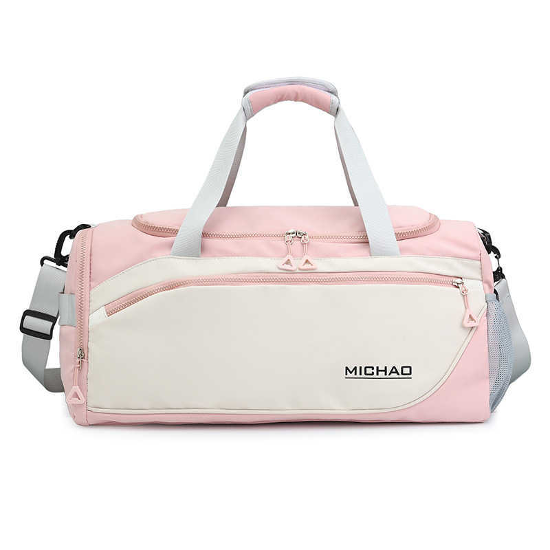 Trendy Travel Bag Large Capacity Dry Wet Separation Fitness Bag Independent Shoe Compartment Anti Splash Luggage Bag