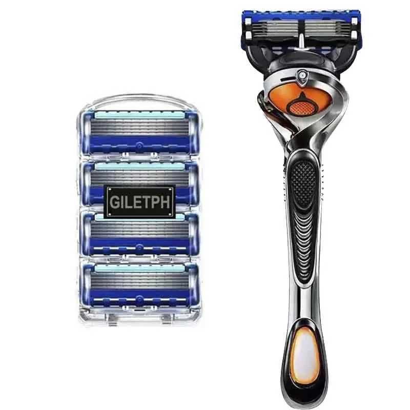 Manual Razor for Men Universal Five Layers Blade Stainless Steel Razor Blades Safety Skin Protection Classic Old Style ShaverXJ241116
