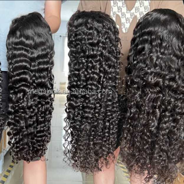 Ready Go Glueless Wigs Human Hair Pre Cut/Plucked /Bleached 5x6 13x4 13x6 Deep /Water Curly wave Lace Front Human Hair Wig