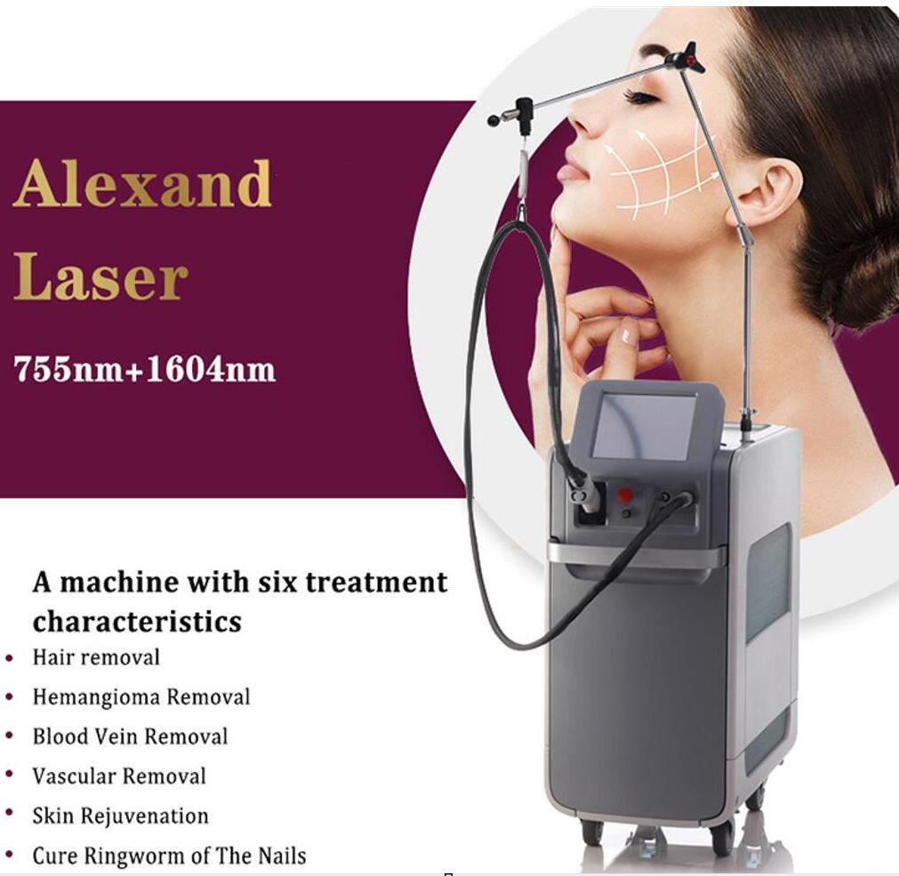 Salon use Optical fiber hair removal laser 1064 755nm nd yag laser hair removal machine alexandrite Laser Skin Rejuvenation beauty machine fit to all 
