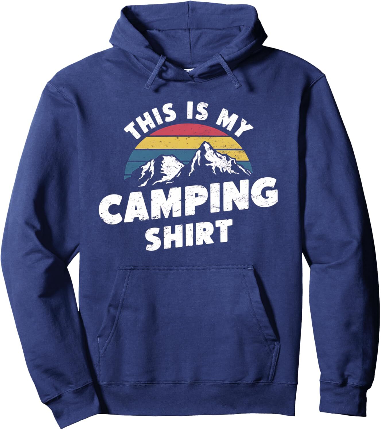 Hoodie for Mens Womens Camping Lover Mountain Is My Camping Sunset Retro Pullover Hoodie Graphic Hoodies sweatshirt cool