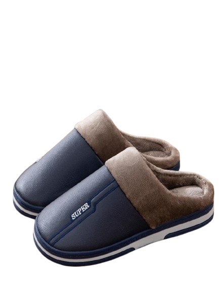 Slippers Size 47 48 49 50 Men Autumn Winter Warm Big Waterproof Large Home Bedroom Casual Shoes House Indoor Slides