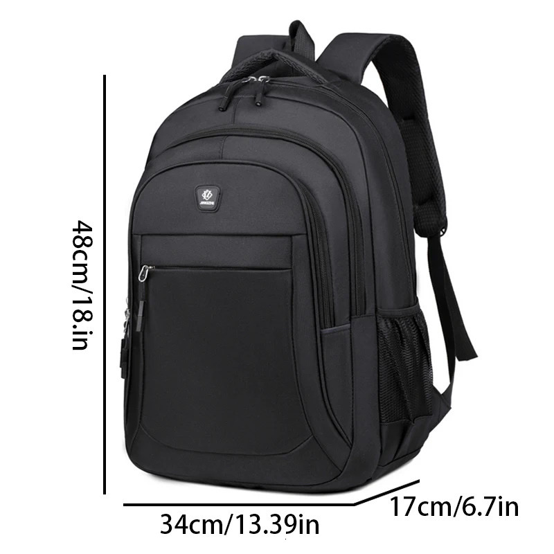 Backpack men and women Oxford cloth backpack large capacity junior high school student backpack mens travel backpack 241115
