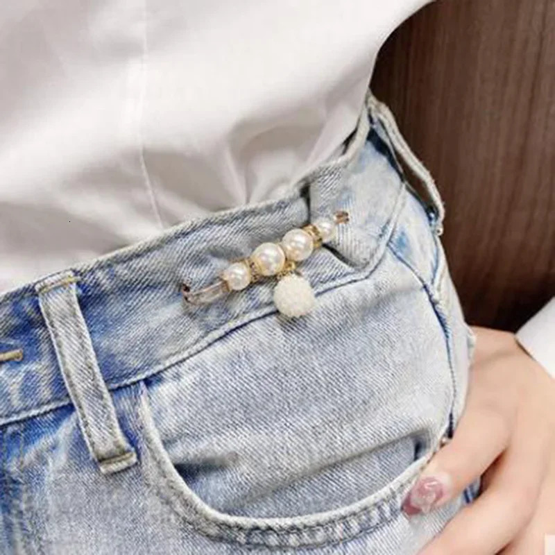 Brooch Pin Set Womens Small Pearl s Lapel Pins Sweater Shirt Fixed Clothes Decoration Accessories Gift 241116