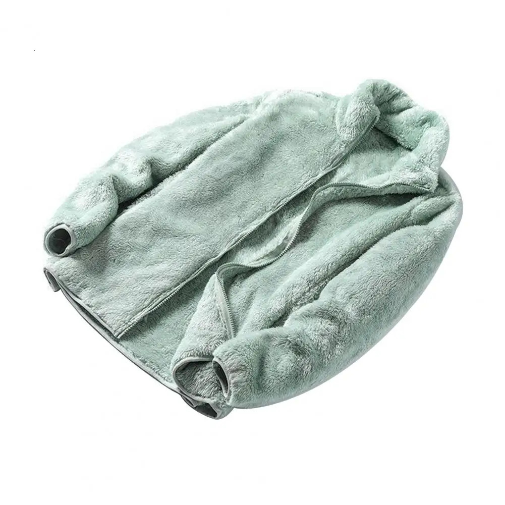 Autumn Winter Men Women Plush Coat Stand Collar Long Sleeve Zipper Placket Doublesided Thickened Faux Fur Jacket Streetwea 241108