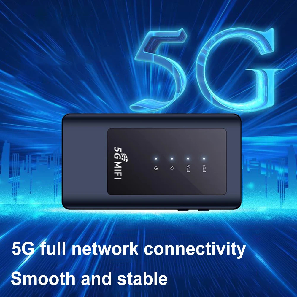 5G MiFi mobile modem portable WiFi router with SIM card slot WiFi 5 wireless Internet router device up to 16 users suitable for station wagon 241115