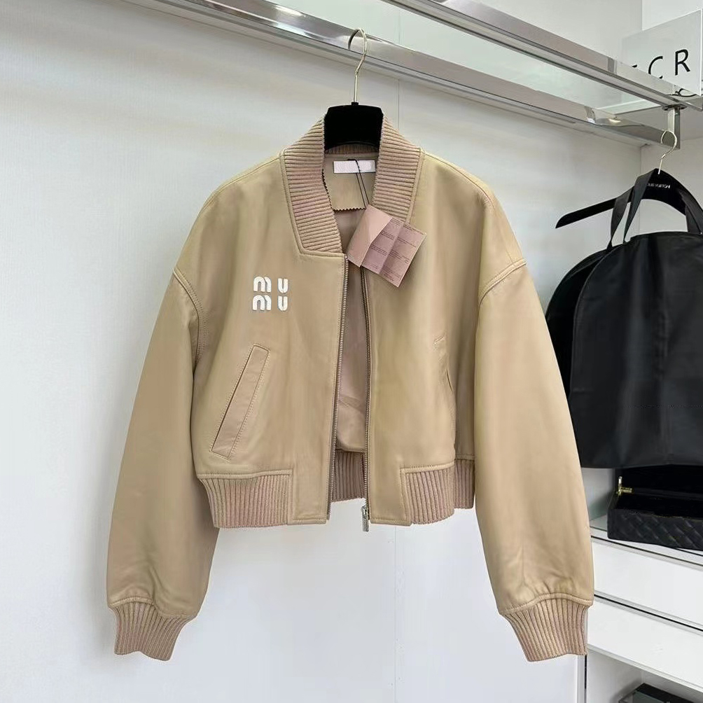 Autumn Fashion Top Quality Designer Ladies Leather Jacket Long Sleeve Ladies Jacket Top Asian Size S-L