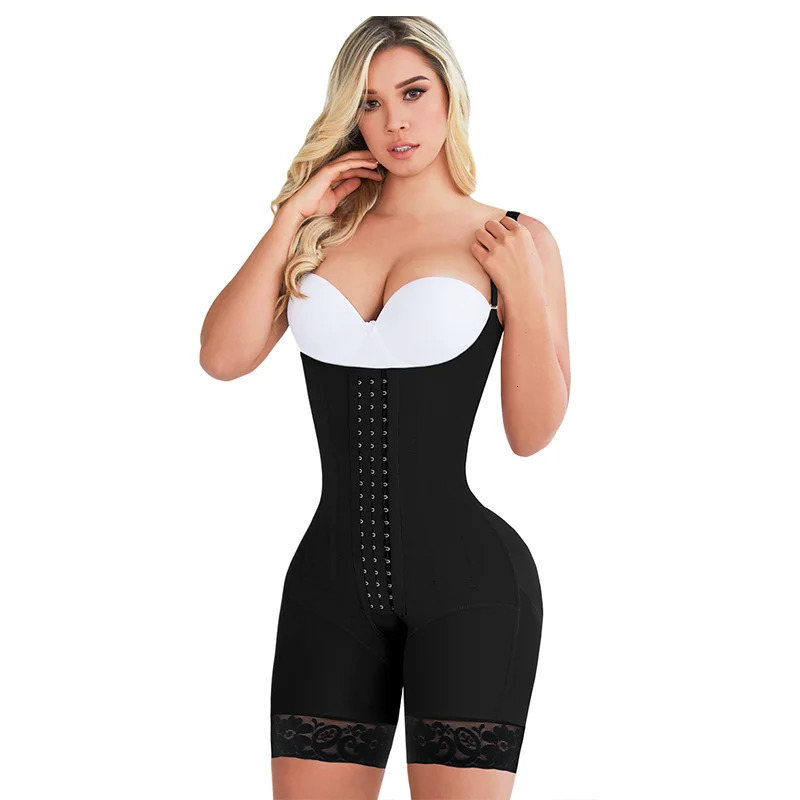 Fajas Colombianas High Compression Flatten Abdomen Butt Lifter Body Shaper with Bones Tummy Control Shapewear Waist Trainer XXS 241115
