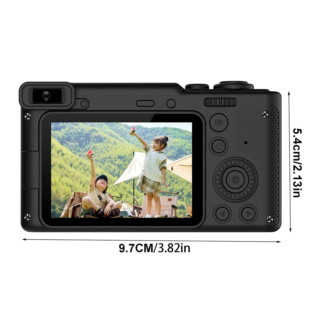 HD 1080P 24 inch digital Camera Rechargeable Cameras with 8x Zoom Compact Camera 50MP Cameras for kids Beginner Camera 241113