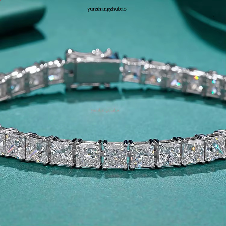 VOAINO fashion 9K 14K Sliver moissanite 4mm hpht cvd Lab grown dia ladies tennis bracelet