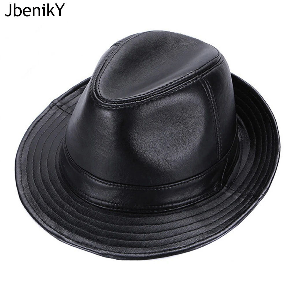 mens style genuine sheepskin cowboy hat fashion style genuine natural leather hat sales genuine sheepskin hat 241116