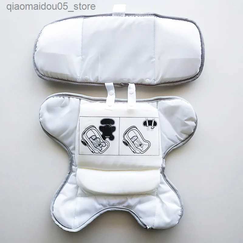 Stroller Parts Accessories Doona cart fofoo car seat cushion baby head and neck support pillow breathable mesh warmth accessories Q240416