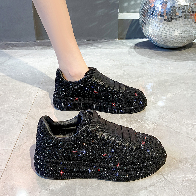 2025 Luxury Shining Sneakers Fashion Shining Diamond Casual Shoes Comfortable Running Designer Sports Women's Shoes Zapatos Mujer