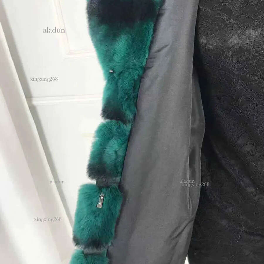 New Fashion Rex Rabbit Fur Coat Full Sleeves Chinchilla Color High Quality 100% Genuine Rex Rabbit Fur 201212
