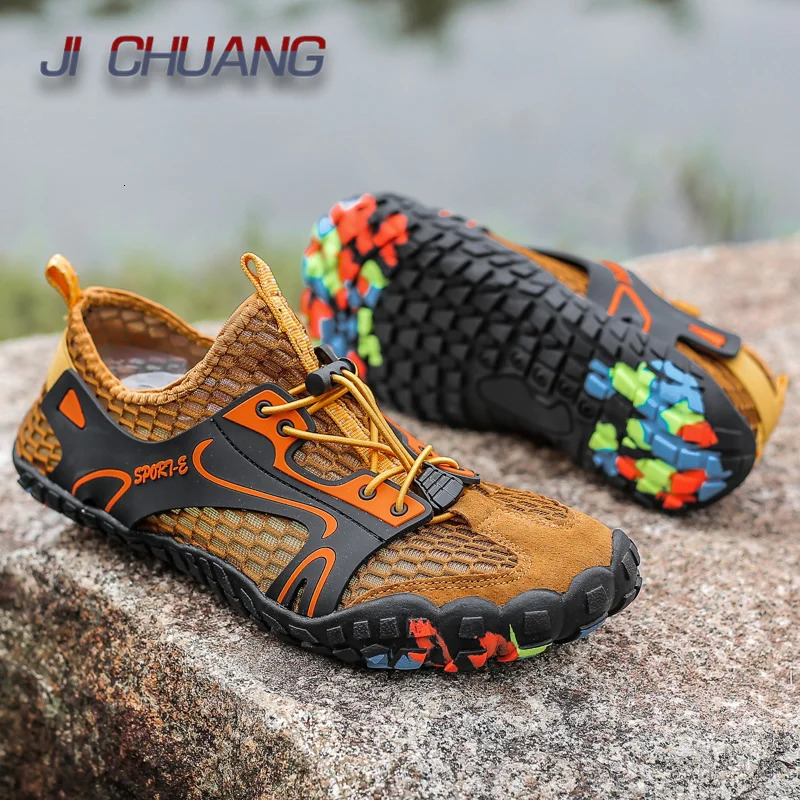 Big Size 47 Aqua Shoes Men Outdoor Quick Dry Water Nonslip Fitness Barefoot Beach Sneakers In Trekking Upstream 240402