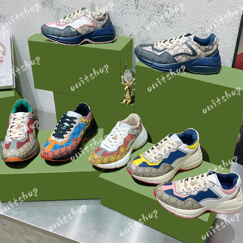 Sneakers Designer shoe Multicolor Sneaker Beige Men Trainers Vintage Chaussures Ladies casual leather Shoes size 35-46