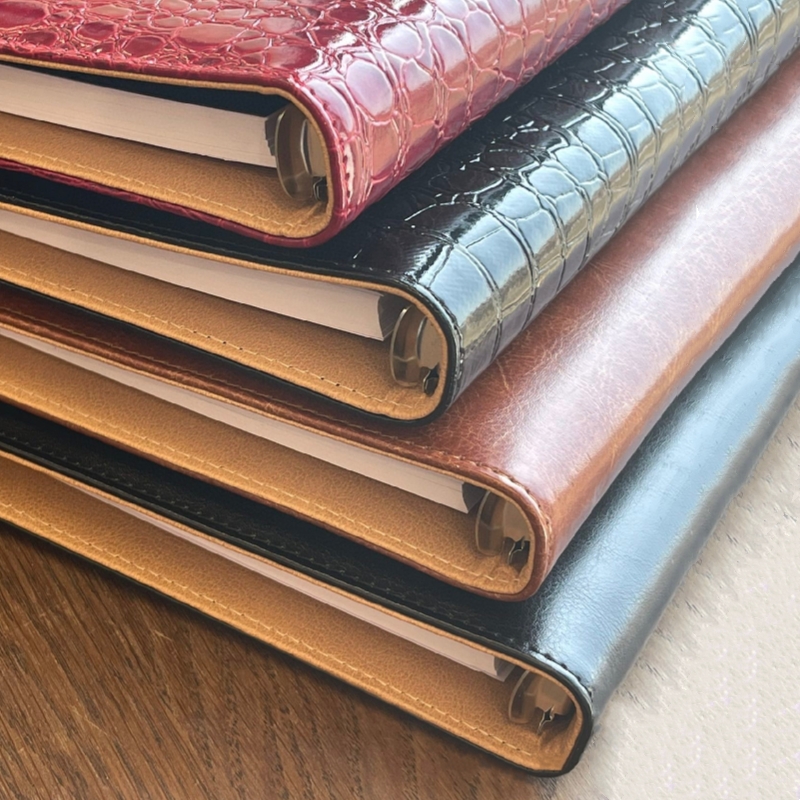 Wholesale 2024-2026 Dwe74 Monte Black Leather Cover Notepads Agenda Calendar Handmade Note Book Classic Periodical Diary Business Notebook A5