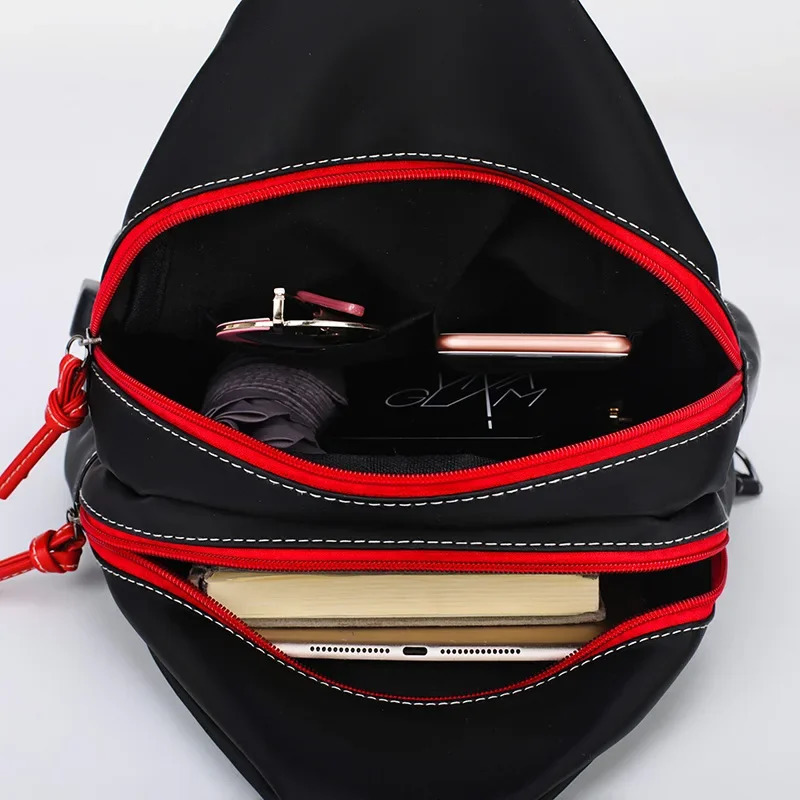 Fashion Women Backpack Waterproof Nylon Shoulder Bag Leisure Travel Luggage Bag Outdoor Crossbody Bag Student School Bag 241115