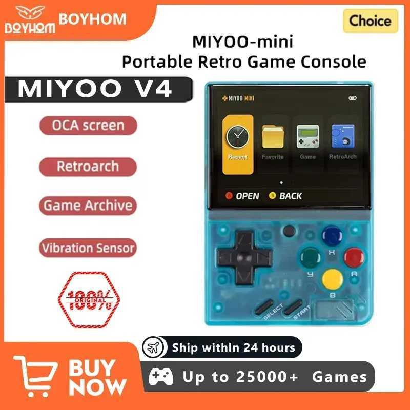 MIYOO MINI V4 PortableRetro handheld game console 2.8-inch IPS Sn video game console Linux system classic game console Y241115