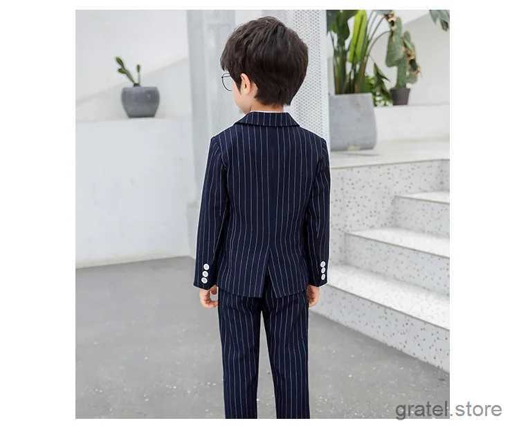 Suits Kids Formal Clothing Set Children Prom Performance Dress Costume 2021 Flower Boys Japan Style Jacket+Pants 2PCS Wedding Suit